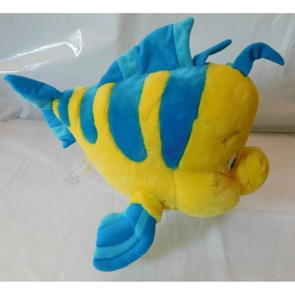 Little Mermaid Flounder Plush Genuine Original Authentic 13.5" Walt Disney Store - Picture 2 of 7